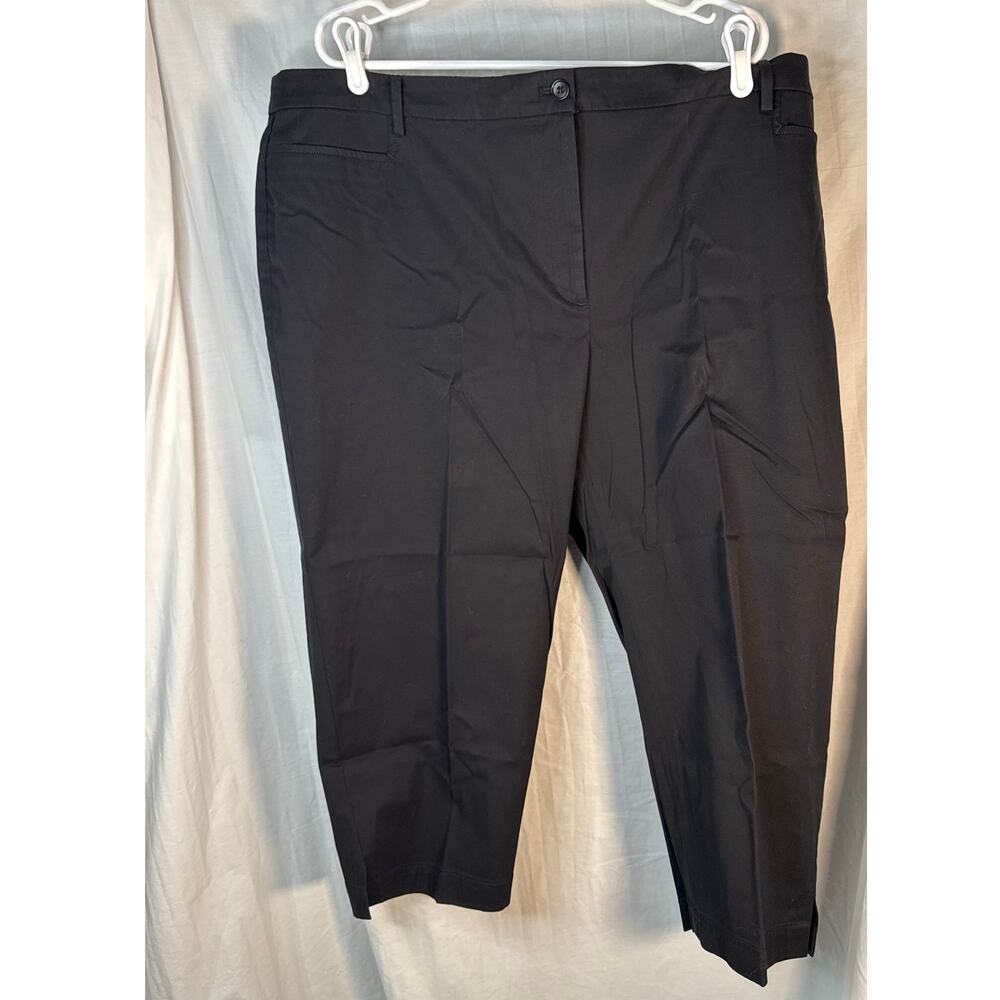 Talbots Black Perfect Skimmer‎ Capri Sz 22W Pants